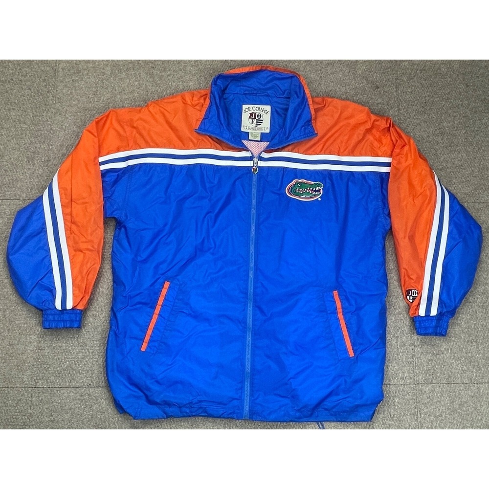 Joe College NCAA University of Florida Gators Men's Vintage Windbreaker Size XXL